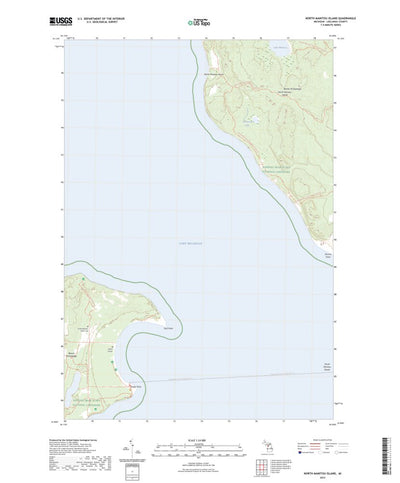 United States Geological Survey North Manitou Island, MI (2023, 24000-Scale) digital map