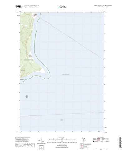 United States Geological Survey North Manitou Island OE E, MI (2023, 24000-Scale) digital map