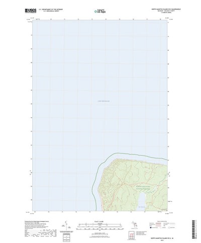 United States Geological Survey North Manitou Island OE N, MI (2023, 24000-Scale) digital map