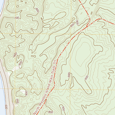 United States Geological Survey North Manitou Island OE N, MI (2023, 24000-Scale) digital map