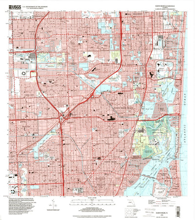 United States Geological Survey North Miami, FL (1994, 24000-Scale) digital map
