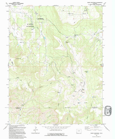 United States Geological Survey North Mountain, CO (1994, 24000-Scale) digital map