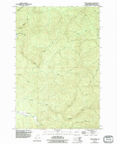 United States Geological Survey North Nemah, WA (1955, 24000-Scale) digital map
