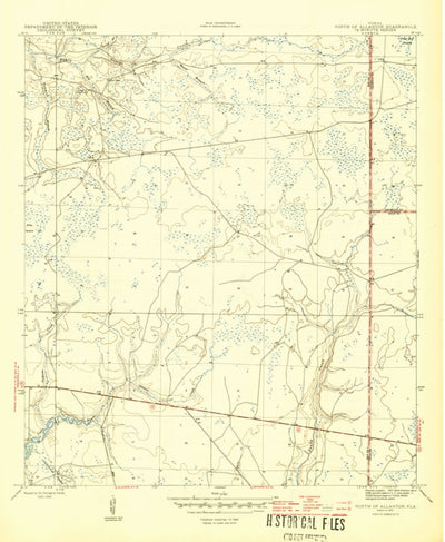 United States Geological Survey North Of Allanton, FL (1945, 31680-Scale) digital map