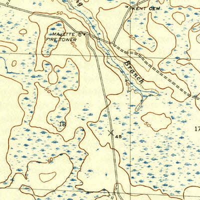 United States Geological Survey North Of Allanton, FL (1945, 31680-Scale) digital map