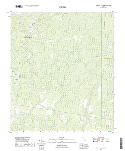 United States Geological Survey North of Allanton, FL (2021, 24000-Scale) digital map