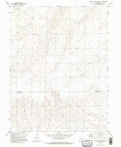 United States Geological Survey North Of Big Spring, CO (1979, 24000-Scale) digital map