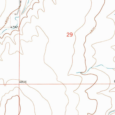 United States Geological Survey North Of Big Spring, CO (1979, 24000-Scale) digital map