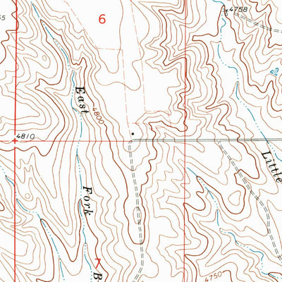 United States Geological Survey North Of Big Spring, CO (1979, 24000-Scale) digital map