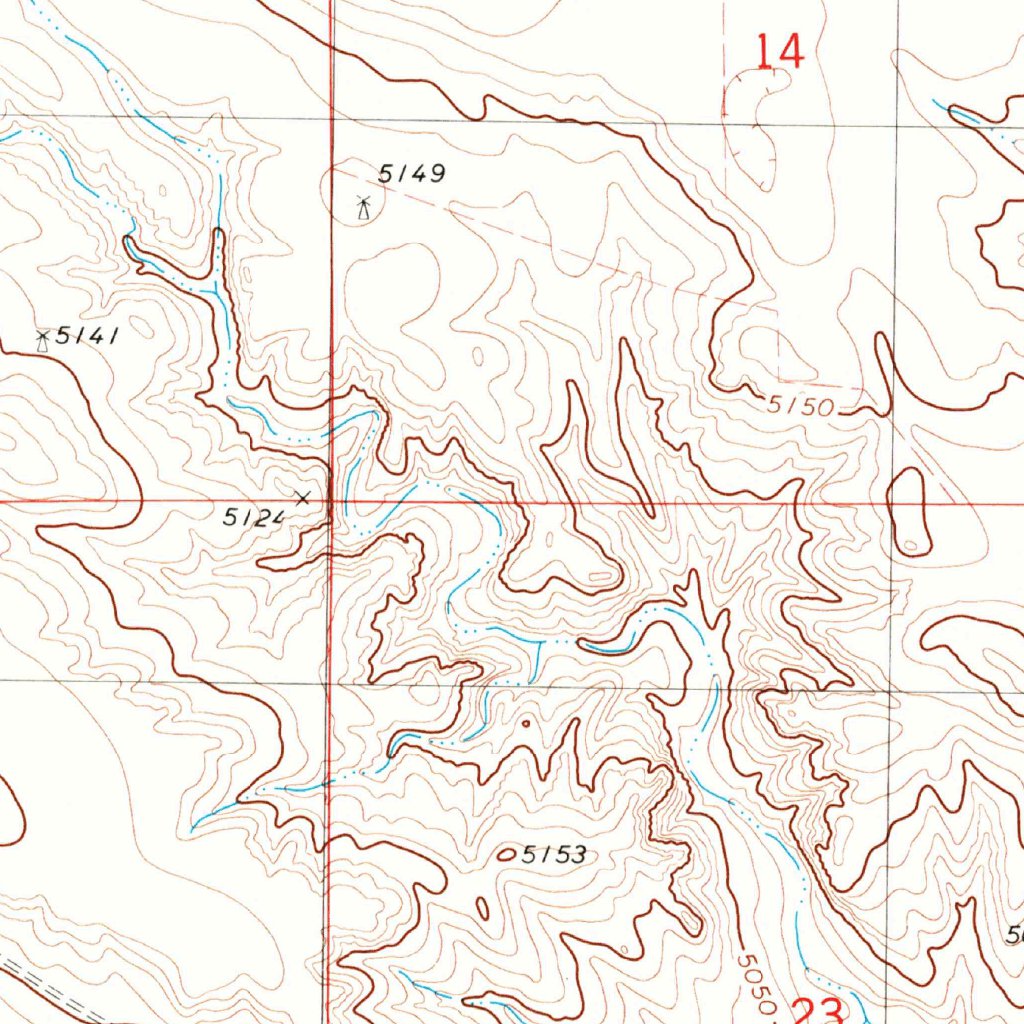 North Of Bushnell, NE (1979, 24000-Scale) Map by United States ...