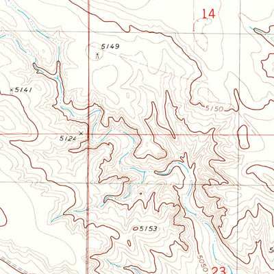 United States Geological Survey North Of Bushnell, NE (1979, 24000-Scale) digital map
