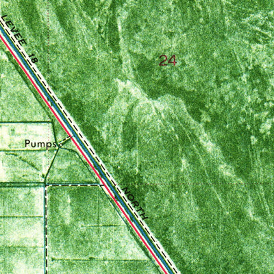 United States Geological Survey North Of Deem City, FL (1974, 24000-Scale) digital map