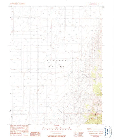 United States Geological Survey North Of Eureka, NV (1990, 24000-Scale) digital map