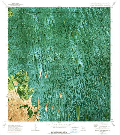United States Geological Survey North Of Fortymile Bend, FL (1973, 24000-Scale) digital map