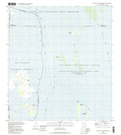 United States Geological Survey North Of Fortymile Bend, FL (1995, 24000-Scale) digital map
