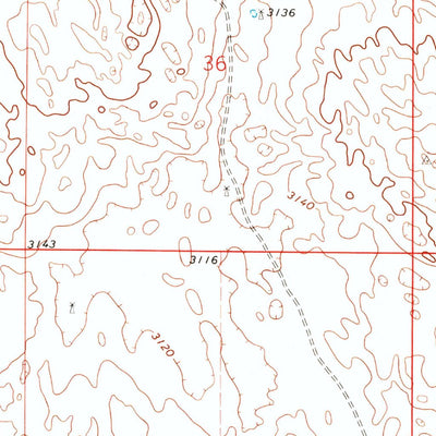 United States Geological Survey North Of Hershey, NE (1972, 24000-Scale) digital map