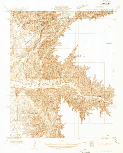 United States Geological Survey North Of Oildale, CA (1932, 31680-Scale) digital map