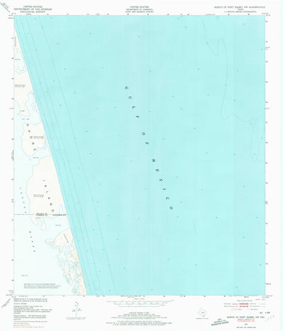 United States Geological Survey North Of Port Isabel NW, TX (1952, 24000-Scale) digital map