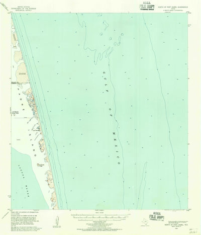 United States Geological Survey North Of Port Isabel, TX (1955, 62500-Scale) digital map
