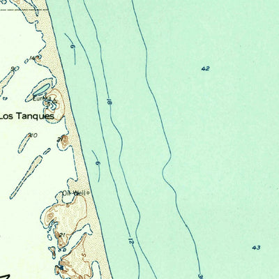 United States Geological Survey North Of Port Isabel, TX (1955, 62500-Scale) digital map