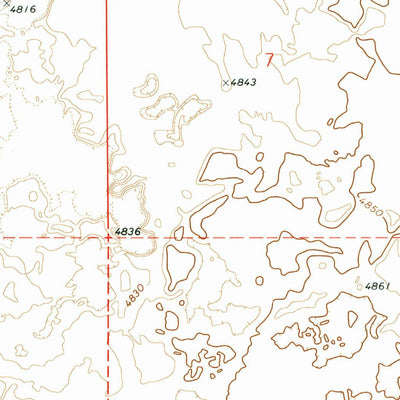 United States Geological Survey North Of Ryegrass Flat, ID (1973, 24000-Scale) digital map