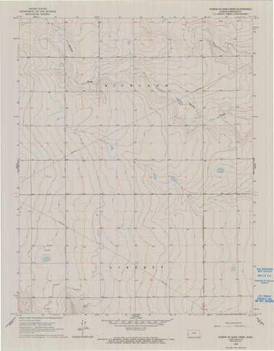 United States Geological Survey North Of Sand Creek, KS (1966, 24000-Scale) digital map