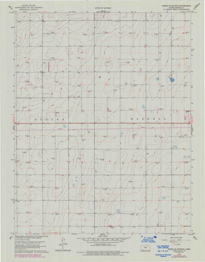 United States Geological Survey North Of Satanta, KS (1960, 24000-Scale) digital map
