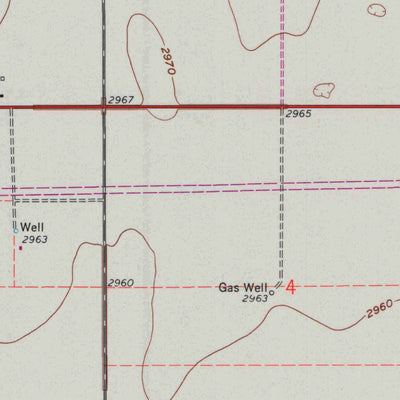 United States Geological Survey North Of Satanta, KS (1960, 24000-Scale) digital map