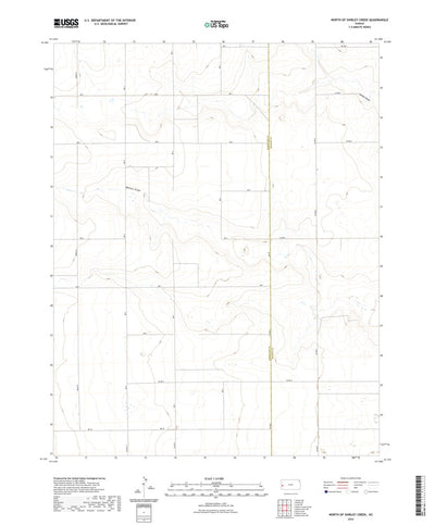 United States Geological Survey North of Shirley Creek, KS (2022, 24000-Scale) digital map