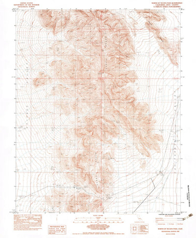 United States Geological Survey North Of Tecopa Pass, CA (1983, 24000-Scale) digital map