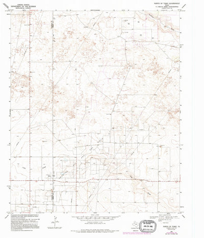 United States Geological Survey North Of Tokio, TX (1969, 24000-Scale) digital map