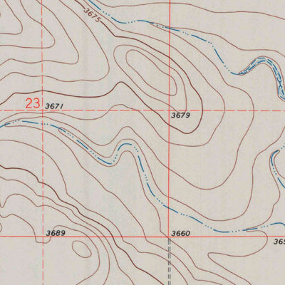 United States Geological Survey North Of Tribune, KS (1970, 24000-Scale) digital map