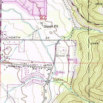 United States Geological Survey North Ogden, UT (1955, 24000-Scale) digital map