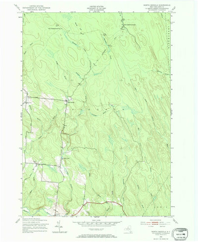 United States Geological Survey North Osceola, NY (1943, 24000-Scale) digital map