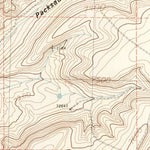 United States Geological Survey North Packsaddle Canyon, WY (1986, 24000-Scale) digital map