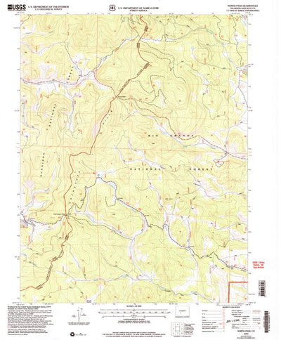 United States Geological Survey North Pass, CO (2001, 24000-Scale) digital map