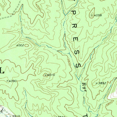 United States Geological Survey North Peak, AZ (1973, 24000-Scale) digital map