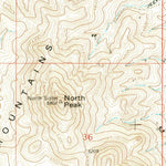 United States Geological Survey North Peak, NM (1965, 24000-Scale) digital map