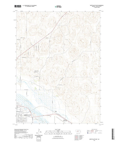 United States Geological Survey North Platte East, NE (2021, 24000-Scale) digital map