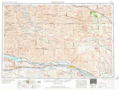 United States Geological Survey North Platte, NE (1967, 250000-Scale) digital map
