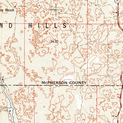 United States Geological Survey North Platte, NE (1967, 250000-Scale) digital map