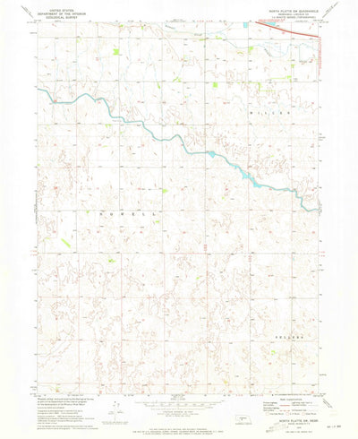 United States Geological Survey North Platte SW, NE (1970, 24000-Scale) digital map