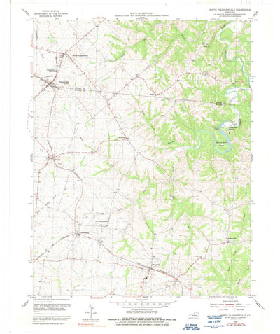 United States Geological Survey North Pleasureville, KY (1954, 24000-Scale) digital map