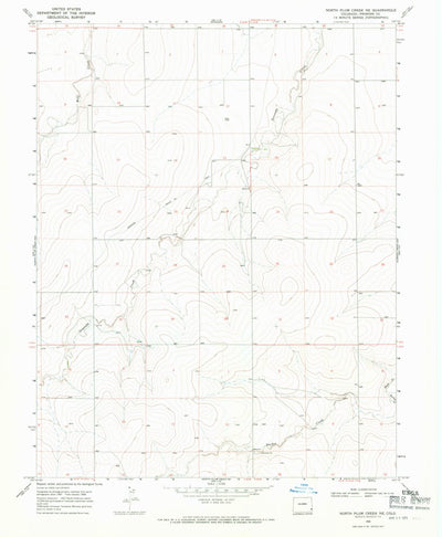 United States Geological Survey North Plum Creek NE, CO (1968, 24000-Scale) digital map