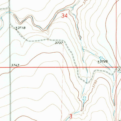 United States Geological Survey North Plum Creek NE, CO (1968, 24000-Scale) digital map