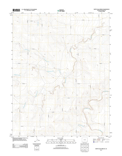 United States Geological Survey North Plum Creek SE, CO (2013, 24000-Scale) digital map
