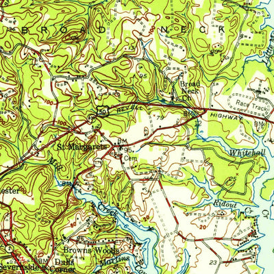 United States Geological Survey North Point, MD (1947, 62500-Scale) digital map