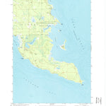United States Geological Survey North Point, MI (1971, 24000-Scale) digital map