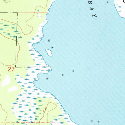 United States Geological Survey North Point, MI (1971, 24000-Scale) digital map