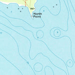 United States Geological Survey North Point, MI (1971, 24000-Scale) digital map